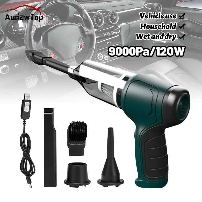 Cordless Handheld Vacuum with charger and tools