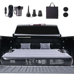 Truck Bed Inflatable Air Mattress with 12V Air Pump 2 Pillows with chargers and bag 